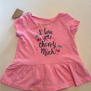 Jumping Beans Pink Short Sleeve Tee with Playful Design
